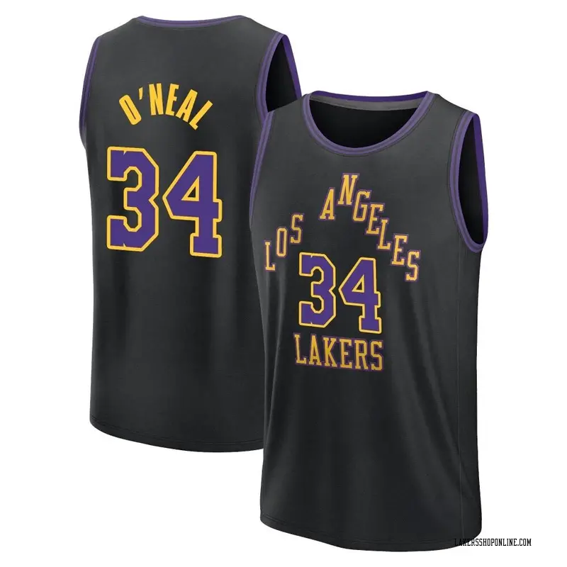 Los Angeles Lakers Fast Break Black Shaquille O'Neal 2023/24 City Edition Jersey - Youth