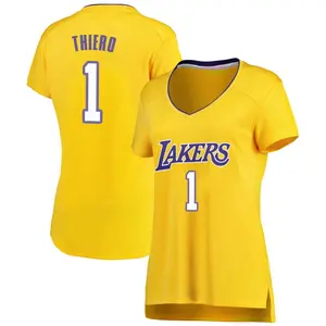 Los Angeles Lakers Fast Break Gold Adou Thiero Jersey - Icon Edition - Women's