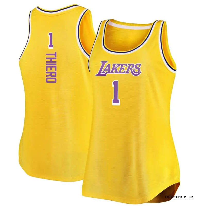 Los Angeles Lakers Fast Break Gold Adou Thiero Movement Tank Jersey - Icon Edition - Women's