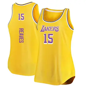 Los Angeles Lakers Fast Break Gold Austin Reaves Movement Tank Jersey - Icon Edition - Women's