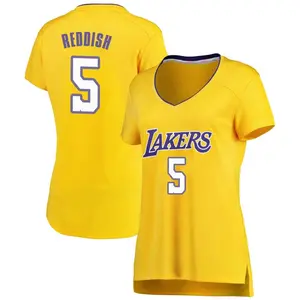 Los Angeles Lakers Fast Break Gold Cam Reddish Jersey - Icon Edition - Women's