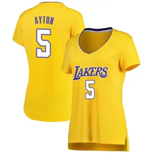 Los Angeles Lakers Fast Break Gold Deandre Ayton Jersey - Icon Edition - Women's