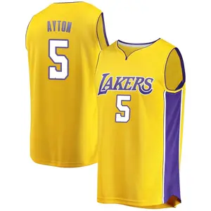 Los Angeles Lakers Fast Break Gold Deandre Ayton Jersey - Icon Edition - Youth