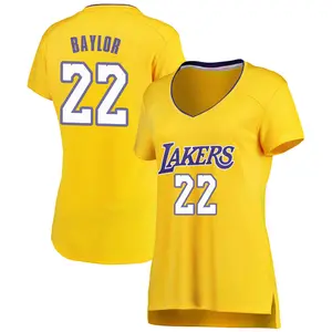 Los Angeles Lakers Fast Break Gold Elgin Baylor Jersey - Icon Edition - Women's
