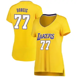 Los Angeles Lakers Fast Break Gold Luka Doncic Jersey - Icon Edition - Women's