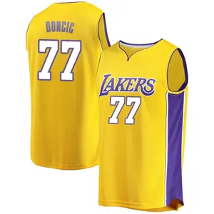 Los Angeles Lakers Fast Break Gold Luka Doncic Jersey - Icon Edition - Youth