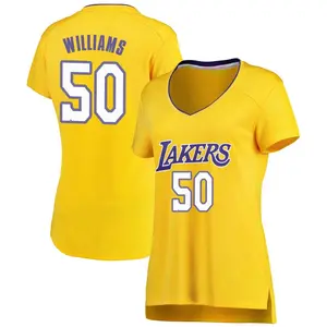 Los Angeles Lakers Fast Break Gold Nate Williams Jersey - Icon Edition - Women's