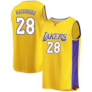 Los Angeles Lakers Fast Break Gold Rui Hachimura Jersey - Icon Edition - Men's