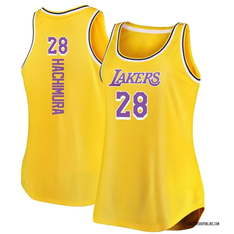 Los Angeles Lakers Fast Break Gold Rui Hachimura Movement Tank Jersey - Icon Edition - Women's