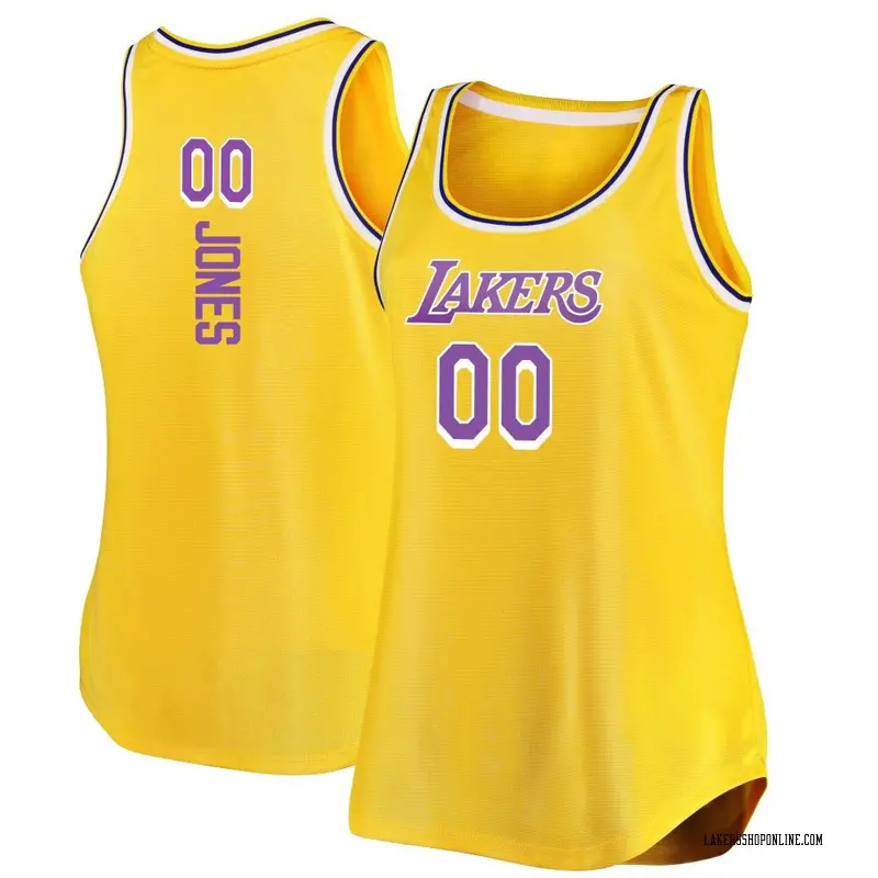 Los Angeles Lakers Fast Break Gold Tevian Jones Movement Tank Jersey - Icon Edition - Women's