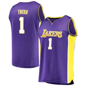 Los Angeles Lakers Fast Break Purple Adou Thiero Jersey - Statement Edition - Men's