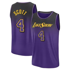 Los Angeles Lakers Fast Break Purple Byron Scott Fanatics 2024/25 City Edition Jersey - Youth