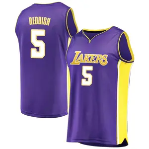 Los Angeles Lakers Fast Break Purple Cam Reddish Jersey - Statement Edition - Youth