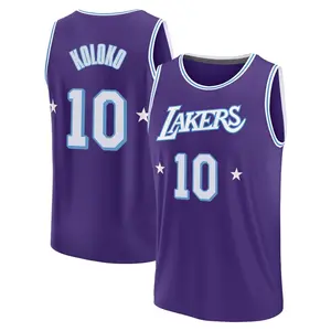 Los Angeles Lakers Fast Break Purple Christian Koloko 2021/22 Replica City Edition Jersey - Youth