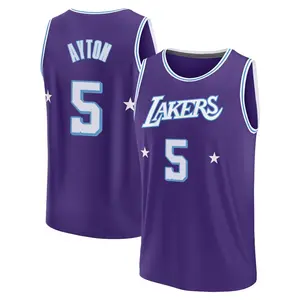 Los Angeles Lakers Fast Break Purple Deandre Ayton 2021/22 Replica City Edition Jersey - Men's