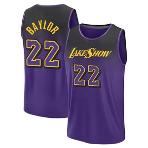 Los Angeles Lakers Fast Break Purple Elgin Baylor Fanatics 2024/25 City Edition Jersey - Youth
