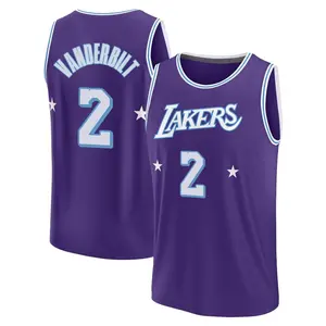 Los Angeles Lakers Fast Break Purple Jarred Vanderbilt 2021/22 Replica City Edition Jersey - Youth