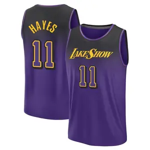 Los Angeles Lakers Fast Break Purple Jaxson Hayes Fanatics 2024/25 City Edition Jersey - Youth