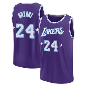 Los Angeles Lakers Fast Break Purple Kobe Bryant 2021/22 Replica City Edition Jersey - Youth