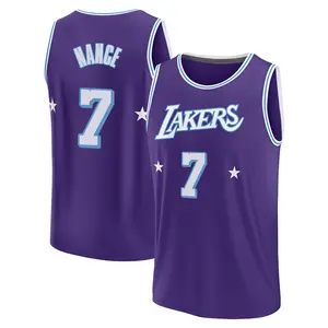 Los Angeles Lakers Fast Break Purple Larry Nance 2021/22 Replica City Edition Jersey - Men's