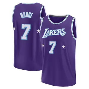 Los Angeles Lakers Fast Break Purple Larry Nance 2021/22 Replica City Edition Jersey - Youth