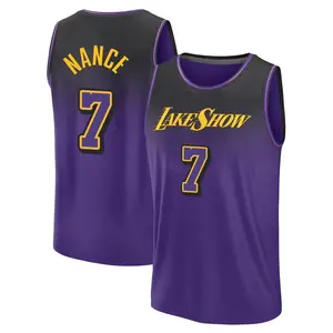 Los Angeles Lakers Fast Break Purple Larry Nance Fanatics 2024/25 City Edition Jersey - Youth