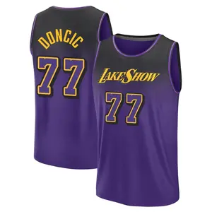 Los Angeles Lakers Fast Break Purple Luka Doncic Fanatics 2024/25 City Edition Jersey - Youth
