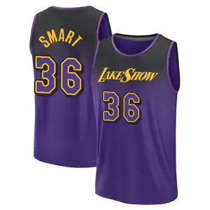 Los Angeles Lakers Fast Break Purple Marcus Smart Fanatics 2024/25 City Edition Jersey - Youth