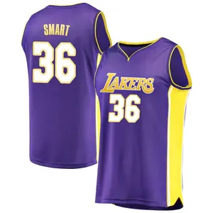 Los Angeles Lakers Fast Break Purple Marcus Smart Jersey - Statement Edition - Men's