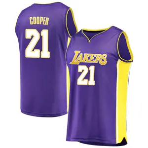 Los Angeles Lakers Fast Break Purple Michael Cooper Jersey - Statement Edition - Youth