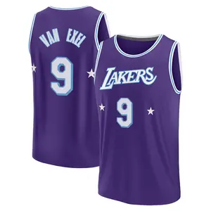 Los Angeles Lakers Fast Break Purple Nick Van Exel 2021/22 Replica City Edition Jersey - Youth