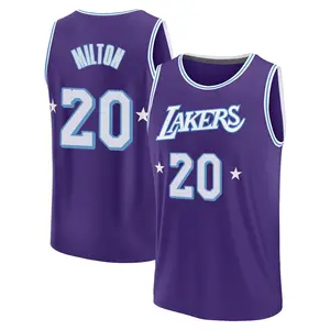 Los Angeles Lakers Fast Break Purple Shake Milton 2021/22 Replica City Edition Jersey - Youth