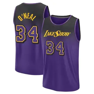 Los Angeles Lakers Fast Break Purple Shaquille O'Neal Fanatics 2024/25 City Edition Jersey - Youth