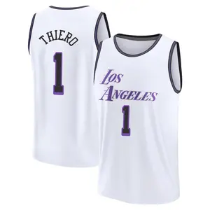 Los Angeles Lakers Fast Break White Adou Thiero 2022/23 City Edition Jersey - Youth
