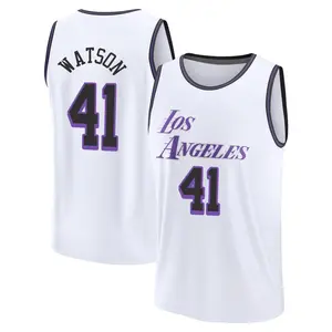 Los Angeles Lakers Fast Break White Anton Watson 2022/23 City Edition Jersey - Youth