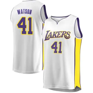Los Angeles Lakers Fast Break White Anton Watson Jersey - Association Edition - Men's
