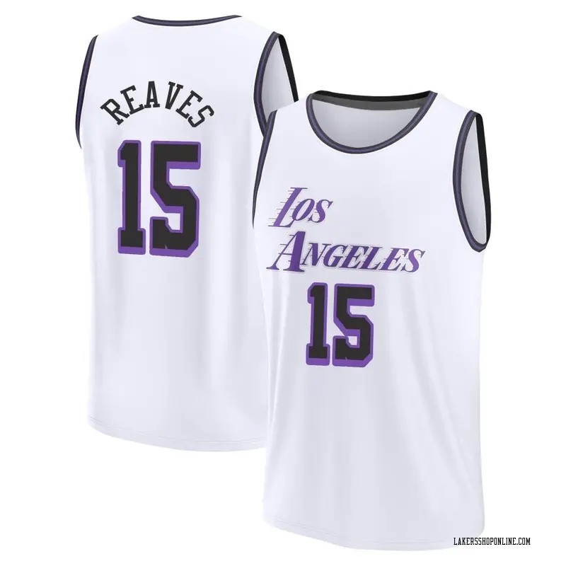 Los Angeles Lakers Fast Break White Austin Reaves 2022/23 City Edition Jersey - Men's
