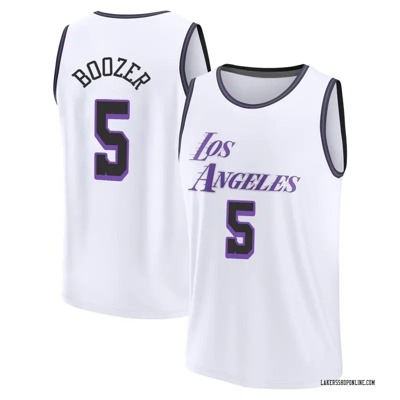 Los Angeles Lakers Fast Break White Carlos Boozer 2022/23 City Edition Jersey - Men's