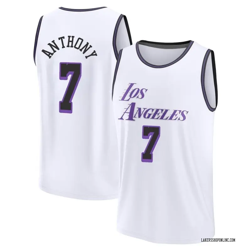 Los Angeles Lakers Fast Break White Carmelo Anthony 2022/23 City Edition Jersey - Men's