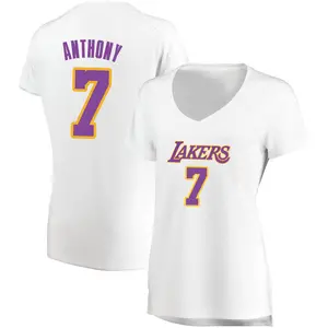 Los Angeles Lakers Fast Break White Carmelo Anthony Jersey - Association Edition - Women's