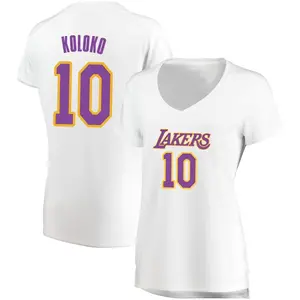 Los Angeles Lakers Fast Break White Christian Koloko Jersey - Association Edition - Women's