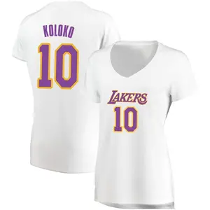 Los Angeles Lakers Fast Break White Christian Koloko Jersey - Association Edition - Women's