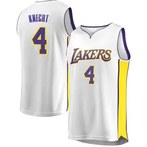 Los Angeles Lakers Fast Break White Dalton Knecht Jersey - Association Edition - Men's
