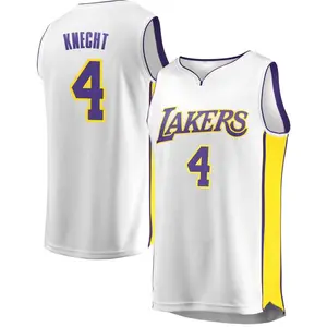 Los Angeles Lakers Fast Break White Dalton Knecht Jersey - Association Edition - Youth