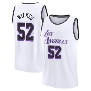 Los Angeles Lakers Fast Break White Jamaal Wilkes 2022/23 City Edition Jersey - Men's