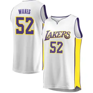 Los Angeles Lakers Fast Break White Jamaal Wilkes Jersey - Association Edition - Men's