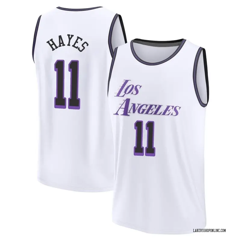 Los Angeles Lakers Fast Break White Jaxson Hayes 2022/23 City Edition Jersey - Men's