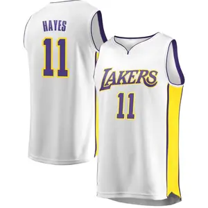Los Angeles Lakers Fast Break White Jaxson Hayes Jersey - Association Edition - Youth