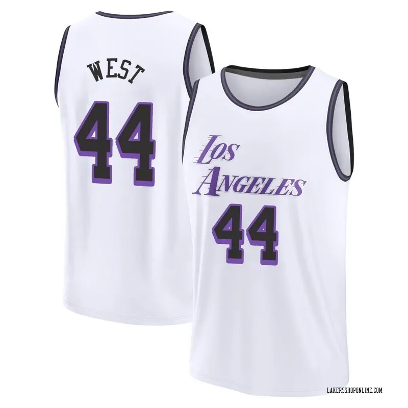 Los Angeles Lakers Fast Break White Jerry West 2022/23 City Edition Jersey - Youth