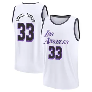 Los Angeles Lakers Fast Break White Kareem Abdul-Jabbar 2022/23 City Edition Jersey - Youth